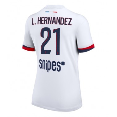 Paris Saint-Germain Lucas Hernandez #21 Koszulka Wyjazdowa damskie 2025-26 Krótki Rękaw Paris Saint-Germain Lucas Hernandez #21 Koszulka Wyjazdowa damskie 2025-26 Krótki Rękaw