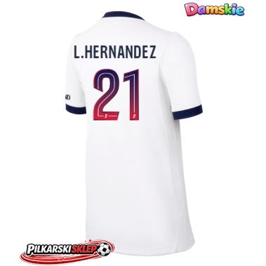 Paris Saint-Germain Lucas Hernandez #21 Koszulka Wyjazdowa damskie 2026-27 Krótki Rękaw