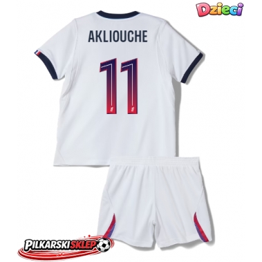 Paris Saint-Germain Maghnes Akliouche #11 Koszulka Wyjazdowa dzieci 2026-27 Krótki Rękaw (+ krótkie spodenki)