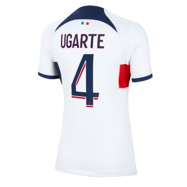 Paris Saint-Germain Manuel Ugarte #4 Koszulka Wyjazdowa damskie 2023-24 Krótki Rękaw