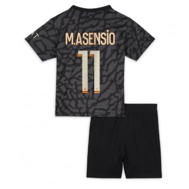 Paris Saint-Germain Marco Asensio #11 Koszulka Trzecia dzieci 2023-24 Krótki Rękaw (+ krótkie spodenki)