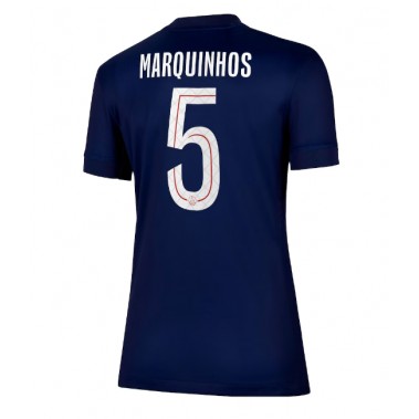 Paris Saint-Germain Marquinhos #5 Koszulka Podstawowa damskie 2025-26 Krótki Rękaw Paris Saint-Germain Marquinhos #5 Koszulka Podstawowa damskie 2025-26 Krótki Rękaw