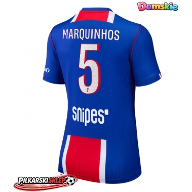 Paris Saint-Germain Marquinhos #5 Koszulka Podstawowa damskie 2026-27 Krótki Rękaw