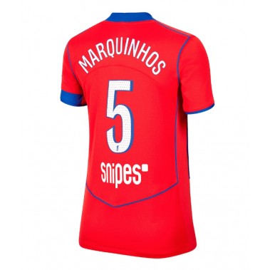 Paris Saint-Germain Marquinhos #5 Koszulka Trzecia damskie 2025-26 Krótki Rękaw