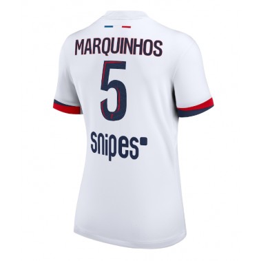 Paris Saint-Germain Marquinhos #5 Koszulka Wyjazdowa damskie 2025-26 Krótki Rękaw Paris Saint-Germain Marquinhos #5 Koszulka Wyjazdowa damskie 2025-26 Krótki Rękaw