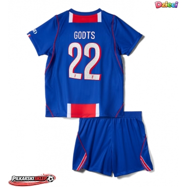 Paris Saint-Germain Mika Godts #22 Koszulka Podstawowa dzieci 2026-27 Krótki Rękaw (+ krótkie spodenki)