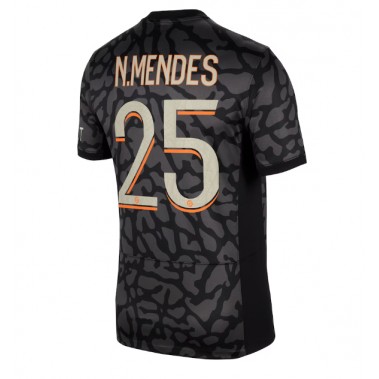 Paris Saint-Germain Nuno Mendes #25 Koszulka Trzecia 2023-24 Krótki Rękaw