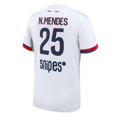 Paris Saint-Germain Nuno Mendes #25 Koszulka Wyjazdowa 2025-26 Krótki Rękaw Paris Saint-Germain Nuno Mendes #25 Koszulka Wyjazdowa 2025-26 Krótki Rękaw