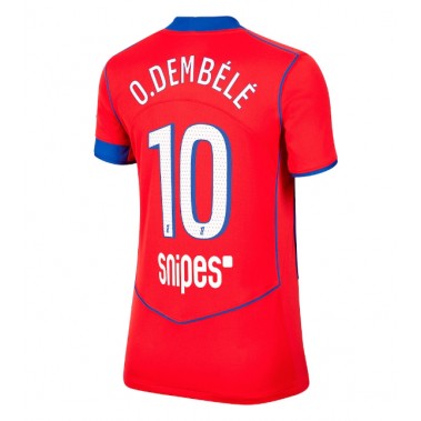 Paris Saint-Germain Ousmane Dembele #10 Koszulka Trzecia damskie 2025-26 Krótki Rękaw Paris Saint-Germain Ousmane Dembele #10 Koszulka Trzecia damskie 2025-26 Krótki Rękaw