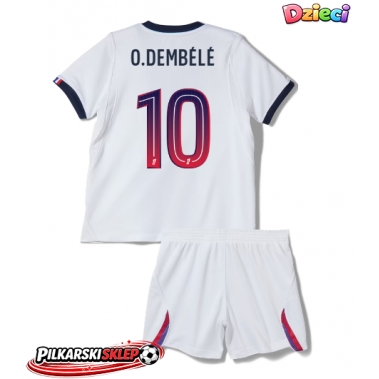 Paris Saint-Germain Ousmane Dembele #10 Koszulka Wyjazdowa dzieci 2026-27 Krótki Rękaw (+ krótkie spodenki)
