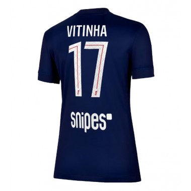 Paris Saint-Germain Vitinha #17 Koszulka Podstawowa damskie 2025-26 Krótki Rękaw Paris Saint-Germain Vitinha #17 Koszulka Podstawowa damskie 2025-26 Krótki Rękaw