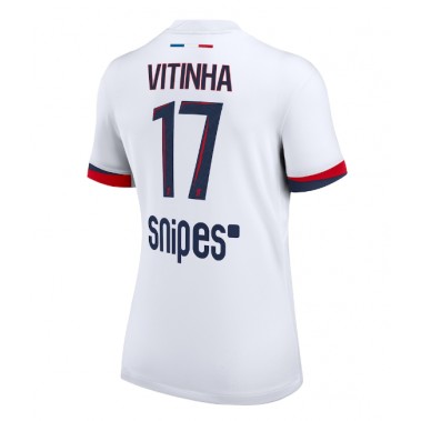 Paris Saint-Germain Vitinha #17 Koszulka Wyjazdowa damskie 2025-26 Krótki Rękaw Paris Saint-Germain Vitinha #17 Koszulka Wyjazdowa damskie 2025-26 Krótki Rękaw
