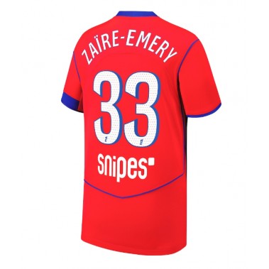 Paris Saint-Germain Warren Zaire-Emery #33 Koszulka Trzecia 2025-26 Krótki Rękaw