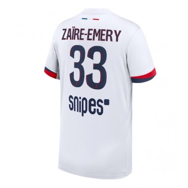 Paris Saint-Germain Warren Zaire-Emery #33 Koszulka Wyjazdowa 2025-26 Krótki Rękaw Paris Saint-Germain Warren Zaire-Emery #33 Koszulka Wyjazdowa 2025-26 Krótki Rękaw