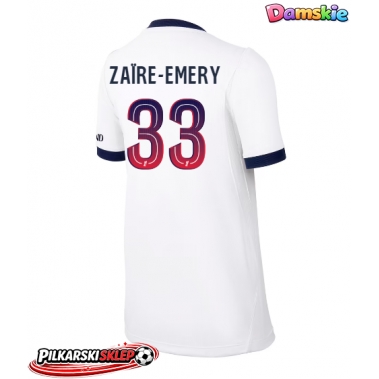 Paris Saint-Germain Warren Zaire-Emery #33 Koszulka Wyjazdowa damskie 2026-27 Krótki Rękaw