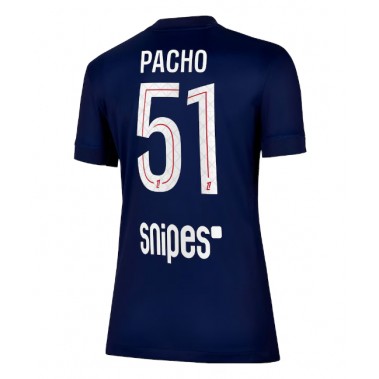 Paris Saint-Germain Willian Pacho #51 Koszulka Podstawowa damskie 2025-26 Krótki Rękaw