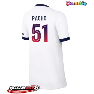 Paris Saint-Germain Willian Pacho #51 Koszulka Wyjazdowa damskie 2026-27 Krótki Rękaw