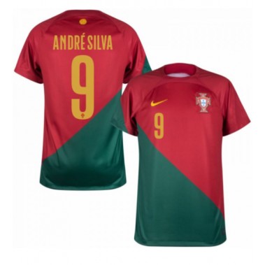 Portugal Andre Silva #9 Koszulka Podstawowa MŚ 2022 Krótki Rękaw