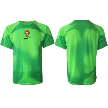 Portugal Bramkarskie Koszulka Podstawowa MŚ 2022 Krótki Rękaw