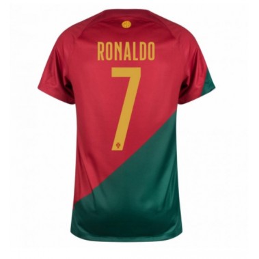 Portugal Cristiano Ronaldo #7 Koszulka Podstawowa MŚ 2022 Krótki Rękaw