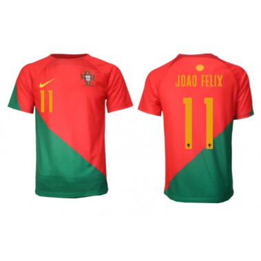 Portugal Joao Felix #11 Koszulka Podstawowa MŚ 2022 Krótki Rękaw