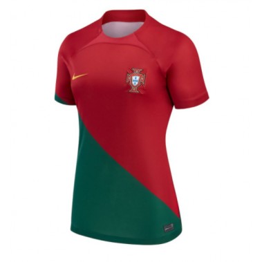 Portugal Koszulka Podstawowa damskie MŚ 2022 Krótki Rękaw