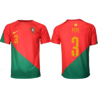 Portugal Pepe #3 Koszulka Podstawowa MŚ 2022 Krótki Rękaw