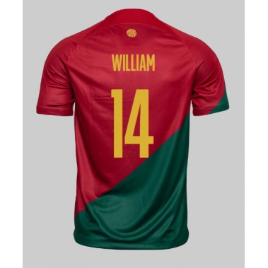 Portugal William Carvalho #14 Koszulka Podstawowa MŚ 2022 Krótki Rękaw