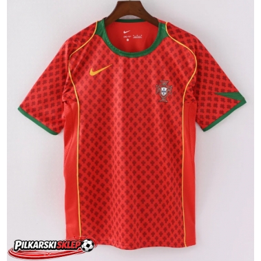 Portugalia 2004 Koszulka Retro Podstawowa Krótki Rękaw