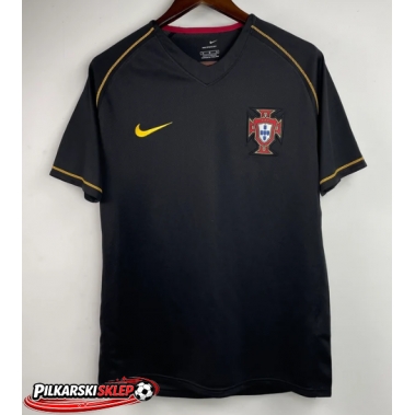 Portugalia 2006 Koszulka Retro Wyjazdowa Krótki Rękaw