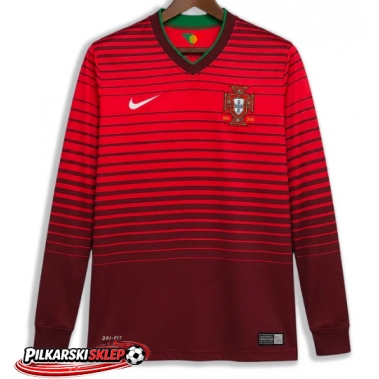Portugalia 2014 Koszulka Retro Podstawowa Długi Rękaw