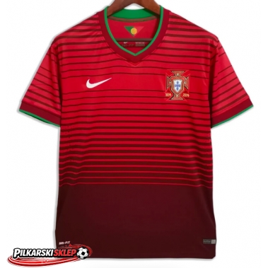 Portugalia 2014 Koszulka Retro Podstawowa Krótki Rękaw