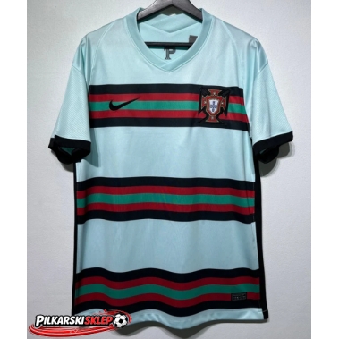 Portugalia 2020 Koszulka Retro Wyjazdowa Krótki Rękaw