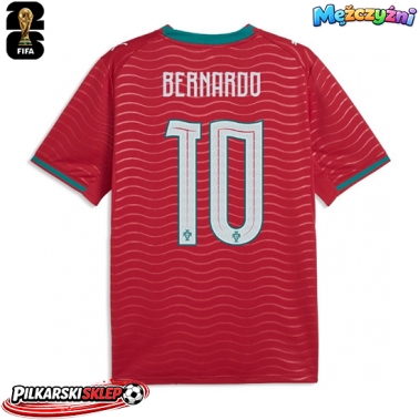 Portugalia Bernardo Silva #10 Koszulka Podstawowa MŚ 2026 Krótki Rękaw