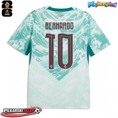 Portugalia Bernardo Silva #10 Koszulka Wyjazdowa MŚ 2026 Krótki Rękaw