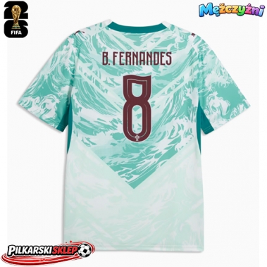 Portugalia Bruno Fernandes #8 Koszulka Wyjazdowa MŚ 2026 Krótki Rękaw