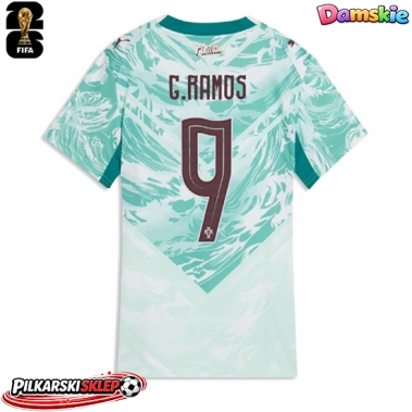 Portugalia Goncalo Ramos #9 Koszulka Wyjazdowa damskie MŚ 2026 Krótki Rękaw