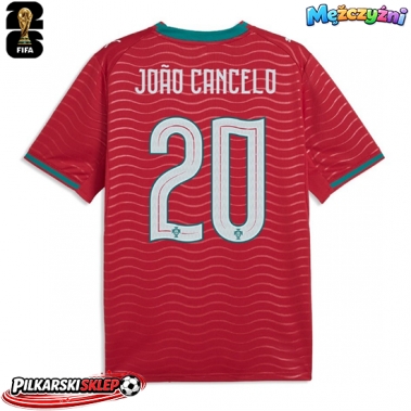 Portugalia Joao Cancelo #20 Koszulka Podstawowa MŚ 2026 Krótki Rękaw