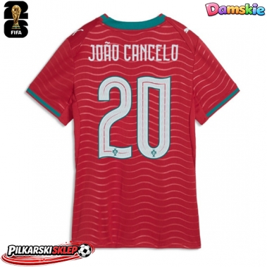 Portugalia Joao Cancelo #20 Koszulka Podstawowa damskie MŚ 2026 Krótki Rękaw