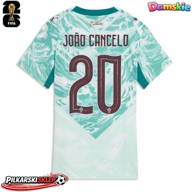 Portugalia Joao Cancelo #20 Koszulka Wyjazdowa damskie MŚ 2026 Krótki Rękaw