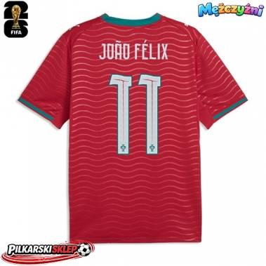 Portugalia Joao Felix #11 Koszulka Podstawowa MŚ 2026 Krótki Rękaw