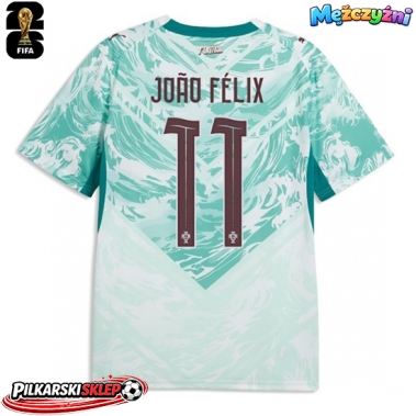 Portugalia Joao Felix #11 Koszulka Wyjazdowa MŚ 2026 Krótki Rękaw