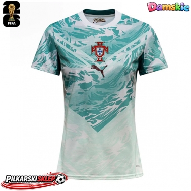 Portugalia Koszulka Wyjazdowa damskie MŚ 2026 Krótki Rękaw
