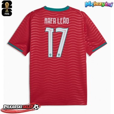 Portugalia Rafael Leao #17 Koszulka Podstawowa MŚ 2026 Krótki Rękaw