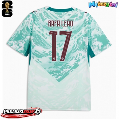 Portugalia Rafael Leao #17 Koszulka Wyjazdowa MŚ 2026 Krótki Rękaw