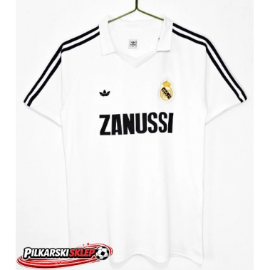 Real Madrid 1984-1985 Koszulka Retro Podstawowa Krótki Rękaw