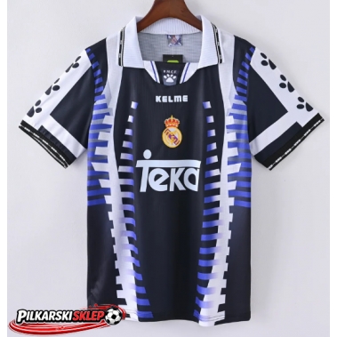 Real Madrid 1997-1998 Koszulka Retro Trzecia Krótki Rękaw