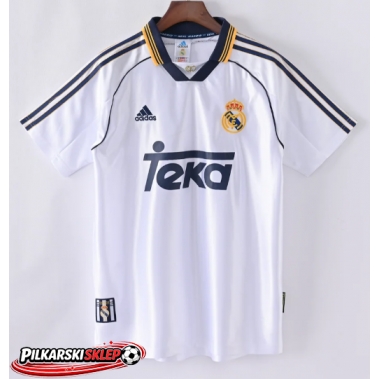 Real Madrid 1998-2000 Koszulka Retro Podstawowa Krótki Rękaw