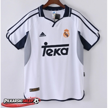 Real Madrid 2000-2001 Koszulka Retro Podstawowa Krótki Rękaw