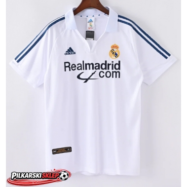 Real Madrid 2001-2002 Koszulka Retro Podstawowa Krótki Rękaw